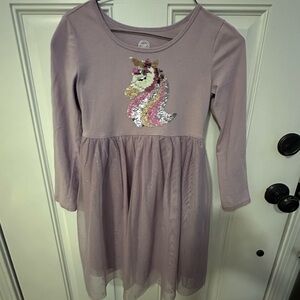 Wonder Nation Unicorn Sequin Dress - Lavender